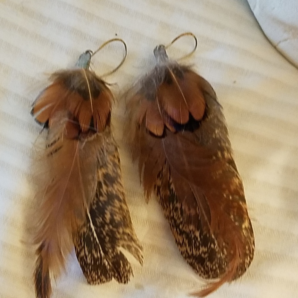 Feather earrings